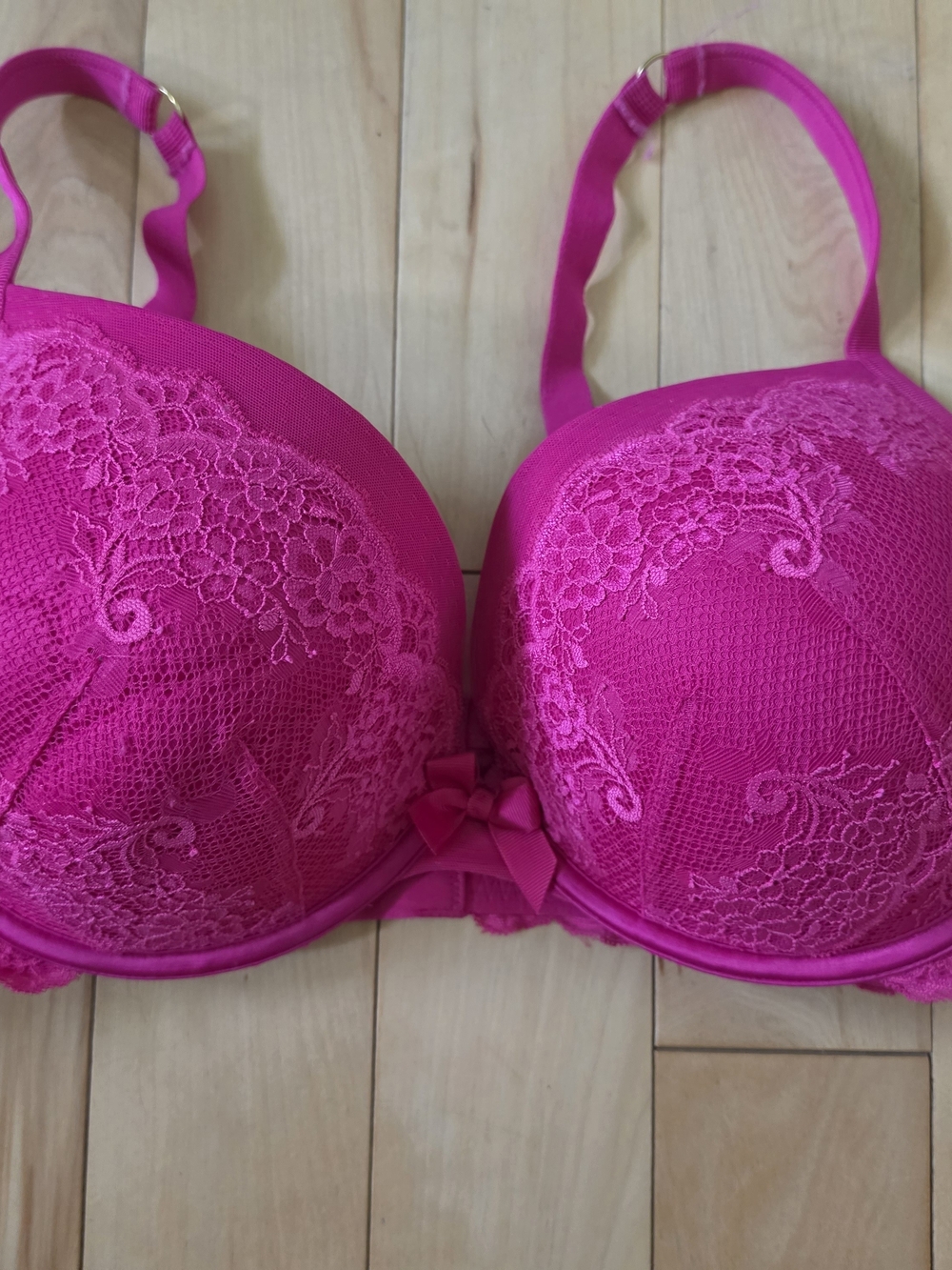 Torrid Women's Lace Push-Up Bra - Hot Pink 40DDD